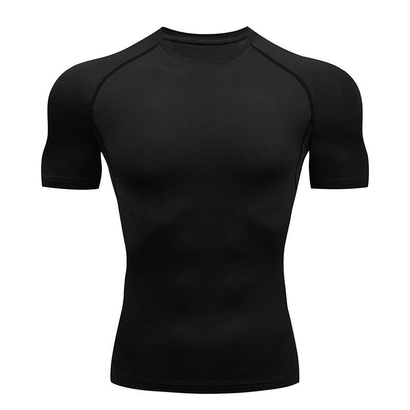 Men's Clothing Men's Sports Tight Short Sleeved Quick Drying Clothes Running Compression Cycling T Shirt Sportswear_voghion.com