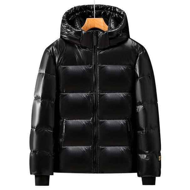 Herrenbekleidung Winter Schwarz und Gold Kälteschutzkleidung Warme Paar Kapuzenjacke Modische Hosenträgeroberteile Unisex Baumwollkleidung_voghion.com