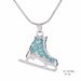 Skyrim 3D cristal patin à glace patinage artistique pendentif patineur collier Splinter couleur longs colliers bijoux pour adolescentes fille femmes cadeau_voghion.com