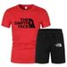 Sommer Neues Set Bedrucktes Mesh-T-Shirt Herren Lässiges Loses Rundhals-Halbsport-Kurzarm-Oberteil_voghion.com