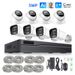 Full Color Night Vision With Audio POE Network Cable Electric Monitoring Set CCTV NVR HD Surveillance Camera_voghion.com