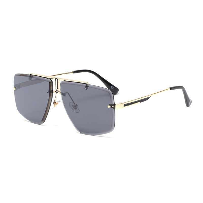Rimless Sunglasses Men's Fashion Sunglasses Women's Fashion Square Sunglasses_voghion.com
