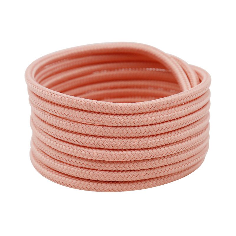 Nėriniai žygio batai dėvėjimui atsparūs apvalūs vientisos spalvos poliesterio tvirti austi batai, papuošti sportui tinkančia virve_voghion.com