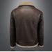 Giubbotto bomber invernale da uomo in similpelle con fodera in sherpa, antivento e spesso, vestibilità slim (taglie dalla M alla 5XL, marrone)_voghion.com