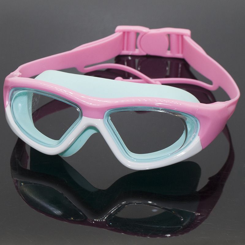 Γυαλιά Κολύμβησης Αντιθαμβωτικά Γυαλιά Κολύμβησης Μεγάλου Πλαισίου Ωτοασπίδες για Αγόρια και Κορίτσια_voghion.com