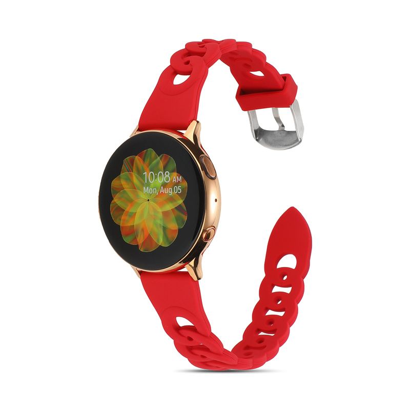 20 mm-es/22 mm-es szíj Samsung Galaxy 5/4/Classic/3/Active 2 készülékekhez, 40 mm-es és 44 mm-es okos szilikon szíj Huawei gt/Amazfit gtr-gts-4-3-pro-2e készülékekhez_voghion.com