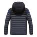 Men's Clothing Sanjianfeng Clothing Cotton Padded Jacket Men's Winter Men's Korean Slim Fit Removable Hood Casual Trend Ribs_voghion.com