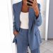Women's new fashion button slim lapel cardigan temperament blazer suit_voghion.com