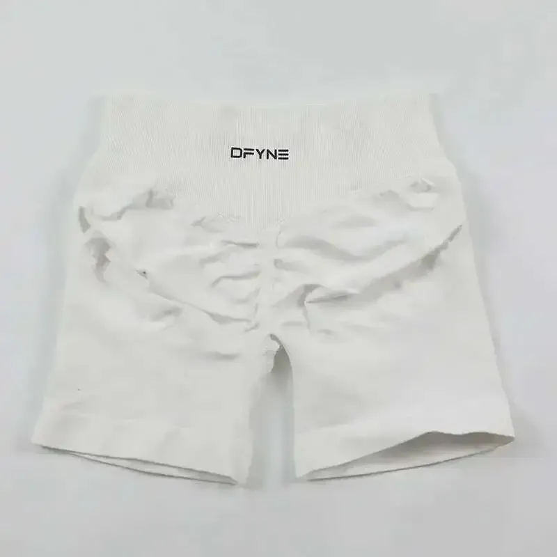 Dfyne Sports Outerwear Knead Loose Seamless Leggings Yoga Shorts Women's Belly And Butt Lift_voghion.com