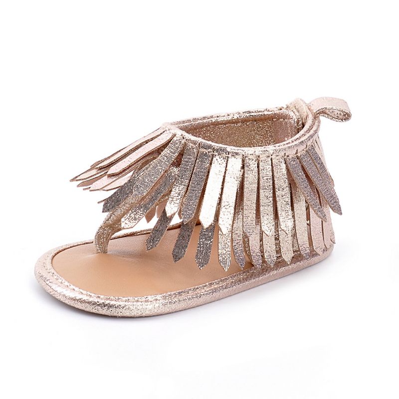 Sommar flip-flop tofs bebis flickasandaler bebisskor 0-1 år gammal bebis småbarnsskor inomhusskor babyskor_voghion.com