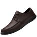 Herren-Freizeitschuhe aus Leder, Freizeitschuhe aus Leder mit Schnürung, Herren-Plateauschuhe aus weichem Leder_voghion.com