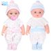 Soft Gel Baby 12 Inch White Baby Fashion Dress Up Doll Doll Doll For Girl Play House Toy Reborn Doll_voghion.com