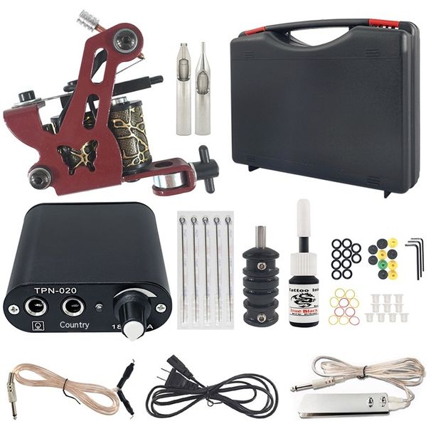 OL Black Box Single Machine No. 5 komplett keverő- és vágóeszköz készlet, Ou Liang tetováló felszerelés_voghion.com