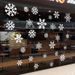 White snowflake decoration electrostatic glass window sticker can be used_voghion.com