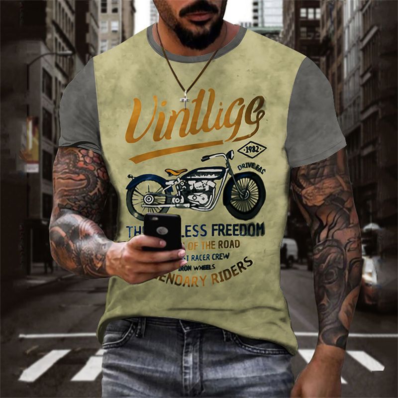 2023 New men's summer casual breathable high-quality men's T-shirt black and white simple series_voghion.com