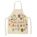 Cross-Border Direct Supply Christmas Series Linen Apron Kitchen Household Sleeveless Hanging Neck Unisex Stain-Resistant_voghion.com