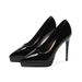 MTX 1233A Women's Single Shoes 2025 Summer New Pointed Toe Patent Leather Waterproof Platform Sexy Elegant Stiletto High_voghion.com