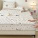 Latex Mattress Protector – Cooling Bed Sheet Cover With Elastic Edges, Breathable & Washable, Fits Mattress 5-16 Inches (Cartoon Floral Pattern)_voghion.com