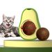 Guangying Cat Toy Creative Teeth Cleaning Toy Rotating Avocado Catnip Ball Cat Chew Toy Pet Supplies_voghion.com