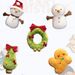 Christmas Cute Happy And Plush Toy With Bow Tie Christmas Tree Doll Pillow Snowman_voghion.com