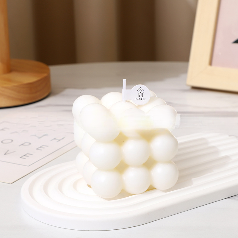 Styling Cube Fragrance Home Decor Ins Style Scented Birthday Candle Creative Gift_voghion.com