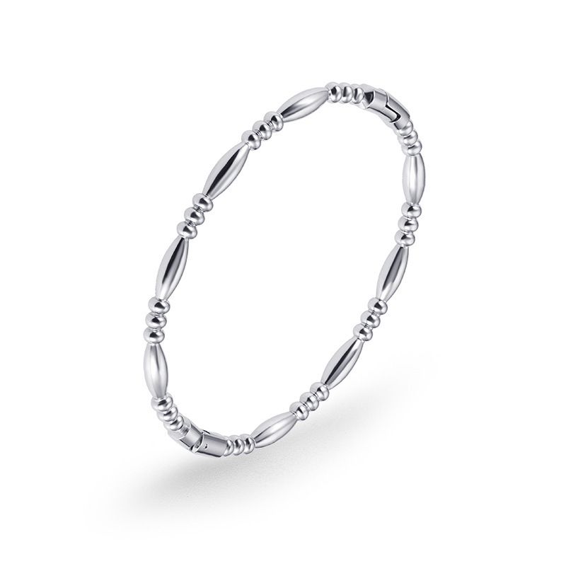 Rustfrit stål til kvinder hypoallergenisk forgyldt bambus ledformet manchet armbånd armbånd bryllup boheme smykker gaver_voghion.com