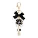 Korean Creative New Drip Oil Mountain Camellia Keychain Exquisite Bow Pearl Chain Bag Hanging Accessories_voghion.com