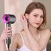 Professional Hair Dryer With Ionic Technology - 1600W High-Speed Blower, 3 Heat Settings, Foldable Handle, Multiple Nozzles_voghion.com