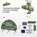 Folding Camping Cot For Adults All-in-One Elevated Tent With Sleeping Bag Thick Air Mattress Portable Single Bed_voghion.com