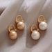 Korean Cute Pearl Drop Earrings For Women Luxury Gold Color U Shape Dangle Wedding Earrings Statement Fashion Jewelry 2022 New_voghion.com