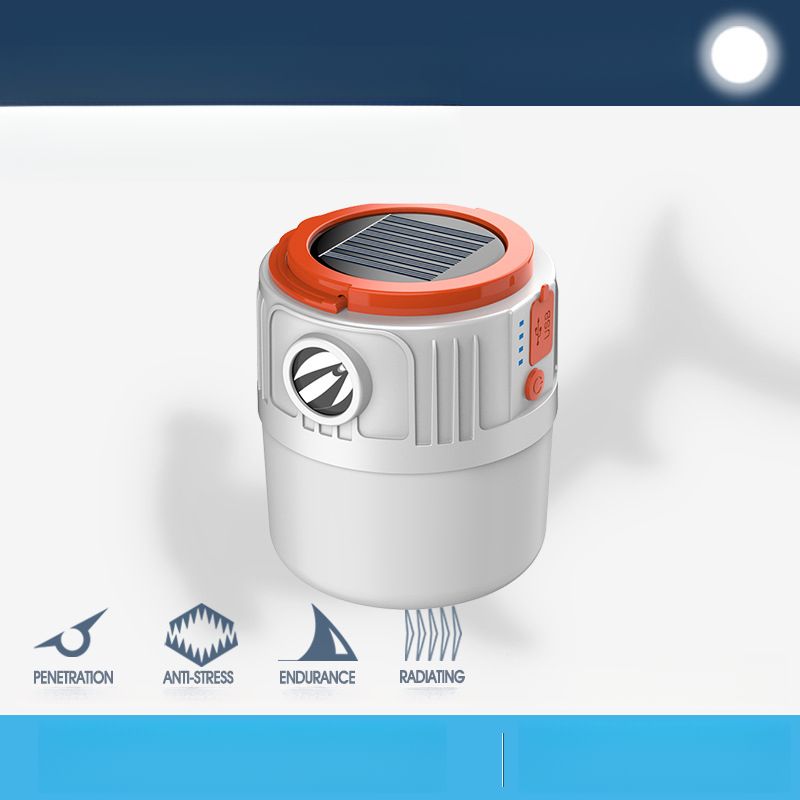 Smiling Shark Solar Long Battery Life High Brightness Emergency Smart Display Camping Light_voghion.com