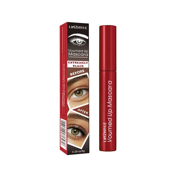 Mascara LANZHIYUE Mascara Nourishes Eyelashes To Make Them Long, Curled, Black, Beautiful And Natural, Long Lasting Without Smudging_voghion.com