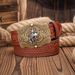 HOT Western Cowboy PU Leather Belt - Men Waist Strap Bull Decoration Floral Engraved for Jeans_voghion.com