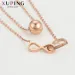 Hängsmycken Halsband Xuping Vintage Temperament Dam Enkelhet Stil Roséguldfärg För Kvinna Fina Födelsedagspresenter_voghion.com