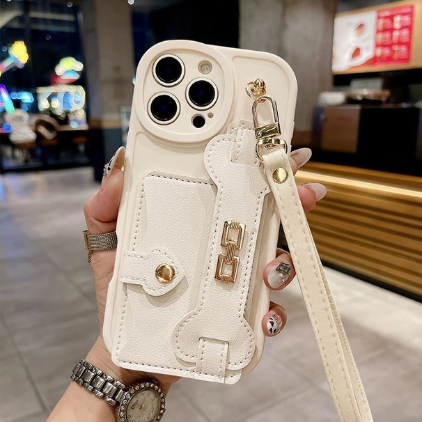 Phone Case & Covers New Coin Card Holder For 16e Mobile Phone Case IPhone15 Promax Wristband Hand Strap 14 Anti Fall 13_voghion.com