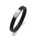 Bracciale in pelle alla moda per uomo, con fibbia magnetica in acciaio inossidabile, bracciale in pelle intrecciata personalizzata_voghion.com