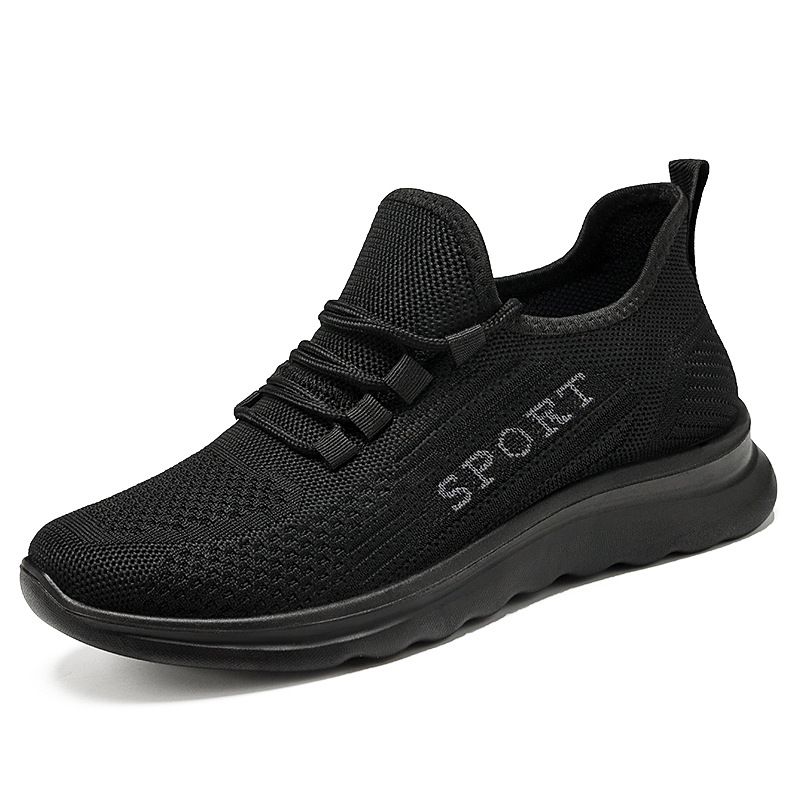 Shoes men's 2023 autumn new foreign trade men's shoes wholesale polyurethane fly woven single shoes casual breathable sports shoes men_voghion.com