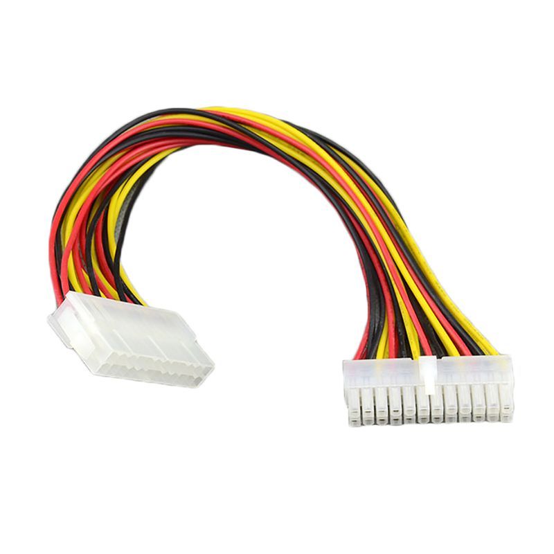 Erkek - 24Pin Dişi PC PSU Güç Adaptörü ATX Uzatma Kablosu Konektörü_voghion.com