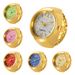 2025 New Arrivals Kvinder Forskellig grafik Urskive Quartz Analog Creative Rustfrit Stål Rem Cool Quartz Finger Ring Watch_voghion.com