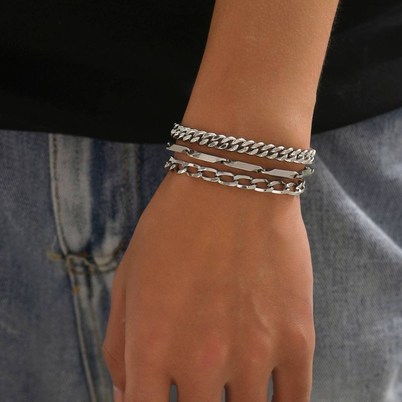 Bracelet simple en bambou, style hip-hop, technologie « Sens du centenaire », avec acier titane, bijou pour la main_voghion.com