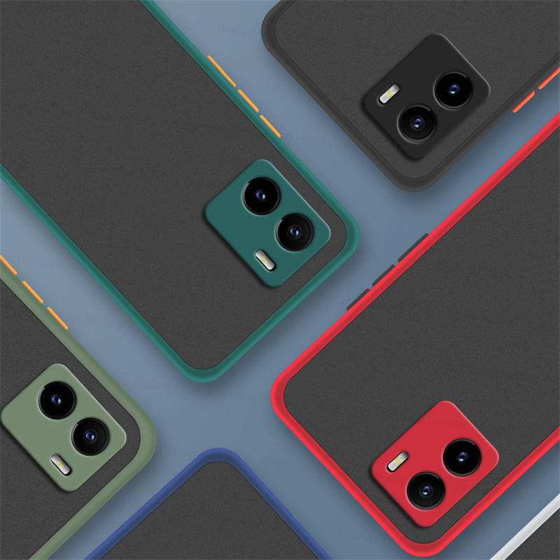Matte PC Cover For Vivo Y15A Case Vivo Y15A Y15S Y20 Y21 Y31S Y33S Y51S Y52S Y72 Cover Shockproof_voghion.com