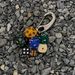 Creative Lucky Dice String Niche Handmade Personality Keychain Versatile Fashion Bag Pendant Design Cute Accessories_voghion.com