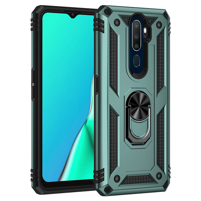 For OPPO A9 2020 Case Shockproof Armor Magnetic Car Holder Ring Protective Back Cover For OPPO A5 2020 Phone Cases_voghion.com