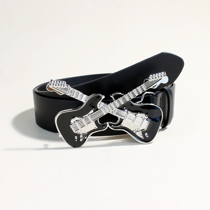 Jeansriem Dames Decoratie Nieuwe All Match Casual Riem Gitaar Gesp Rock Punk Eenvoudige Mode Riem_voghion.com