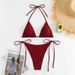 Abbigliamento da donna, bikini, costume da bagno a due pezzi, bikini, sexy, ragazza hot, completo senza schienale_voghion.com