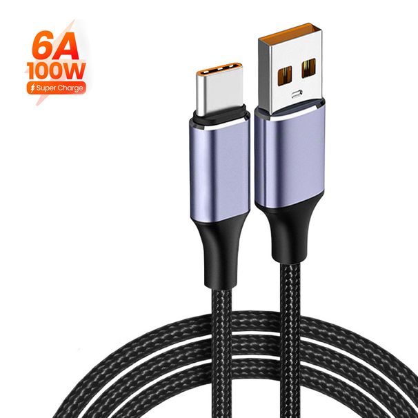 90-Grad-Datenleitung rechtwinkliges PD 100W Schnellladekabel USB C auf USB Typ C_voghion.com