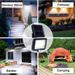 100 W COB + 56 LED Solar-Wandleuchte mit Bewegungsmelder – Abnehmbare Sicherheitsleuchte für den Außenbereich für Garten, Garage und Gehwege (wasserdichte Weitwinkelbeleuchtung)_voghion.com