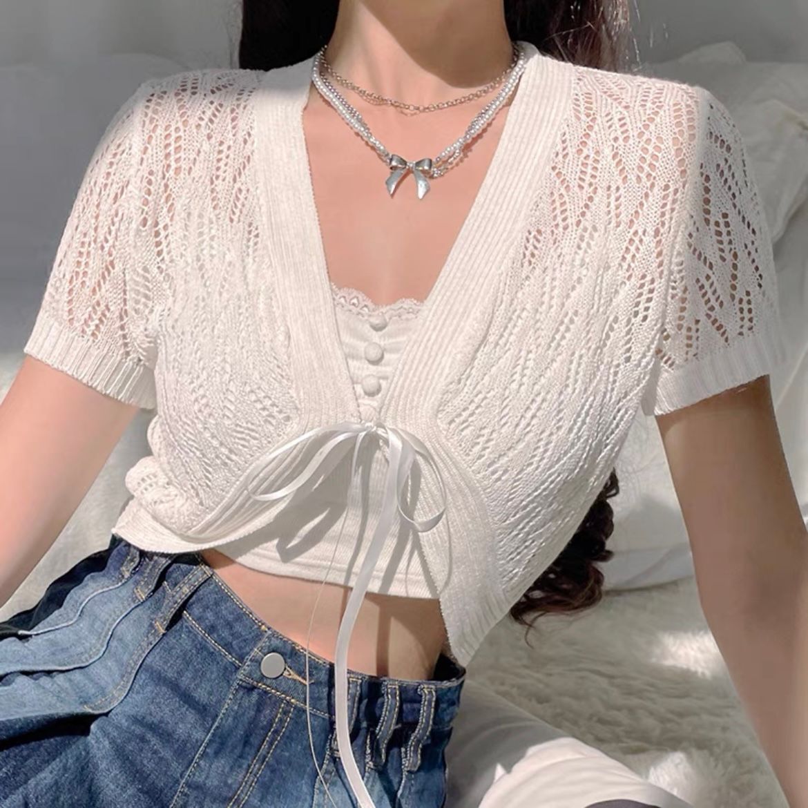 Mantel Frae Wäiss Nei Äis Seid Sonneschutz Kleeder Klimaanlag Hemd_voghion.com