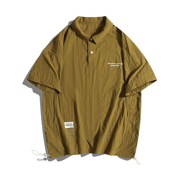 Herrenbekleidung Übergröße M 8XL Revers Poloshirt Kurzarmhemd T-Shirt Herren Sommer Dünn Schnelltrocknend Locker Große Größe Lässig Kurzarm_voghion.com