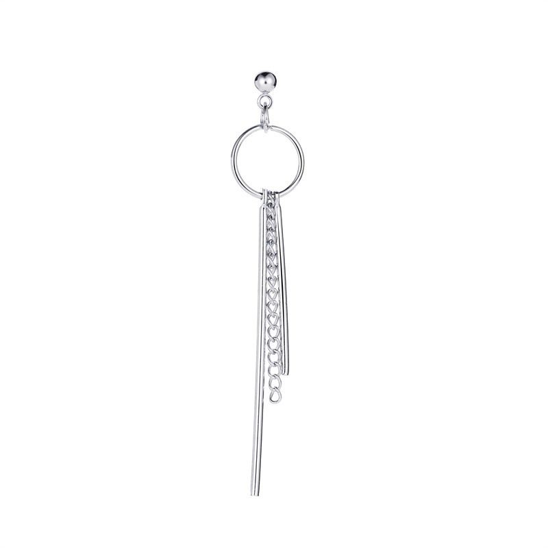 orecchini lunghi con catena a nappa in stile freddo design orecchini pendenti a croce con palla in lega_voghion.com